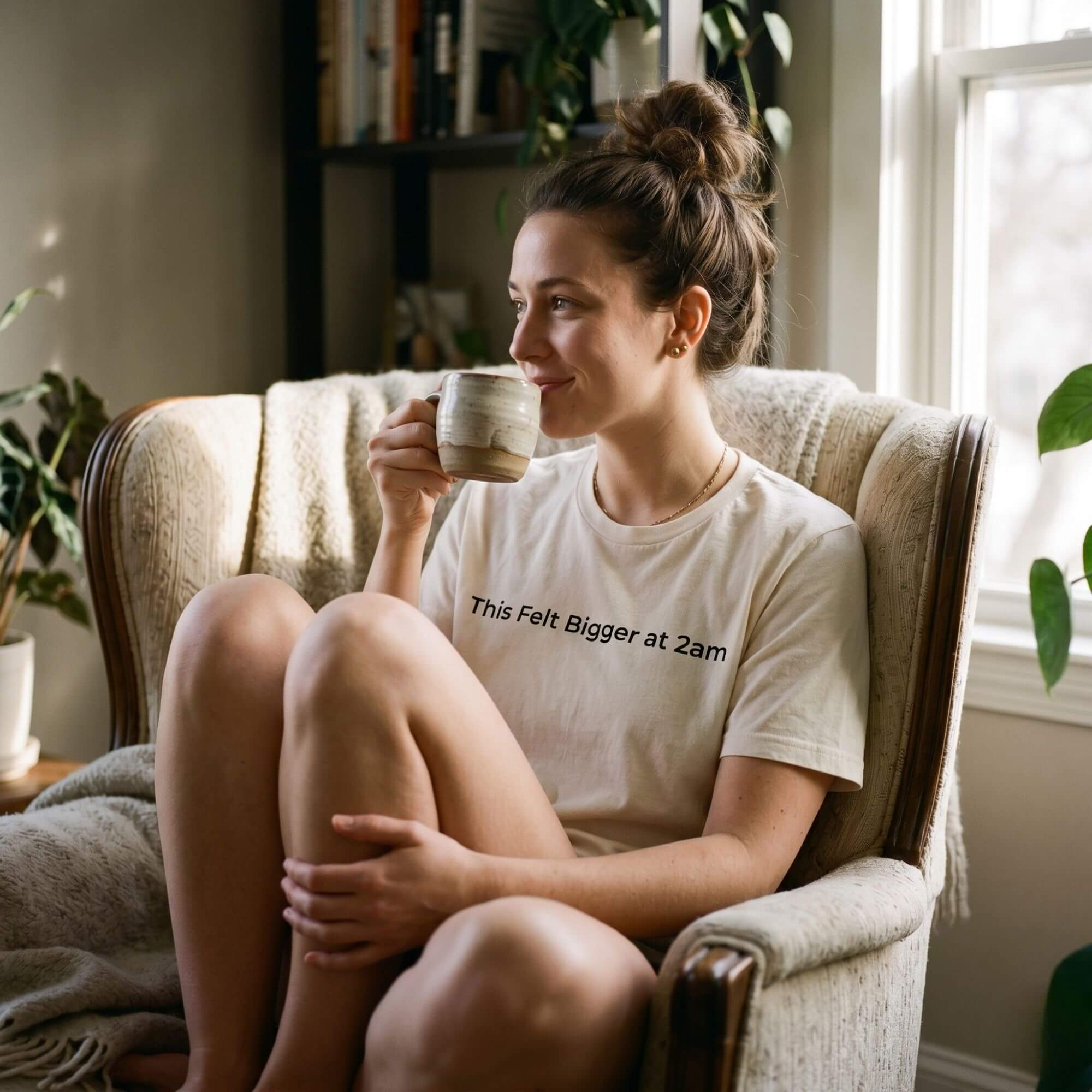 This Felt Bigger at 2am T-Shirt – Funny Overthinking Tee for Women