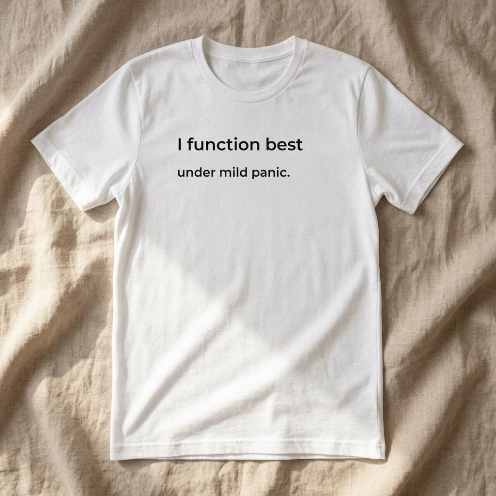 I Function Best Under Mild Panic