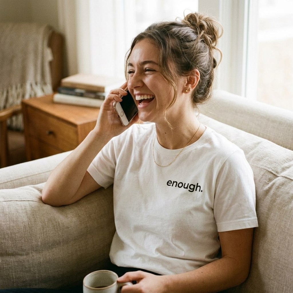 Enough T-Shirt – Minimalist Quote Tee