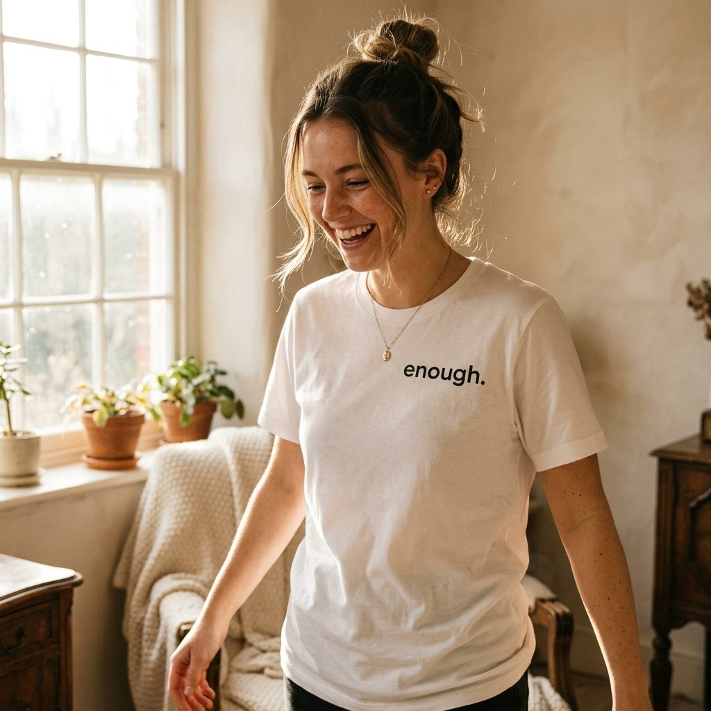Enough T-Shirt – Minimalist Quote Tee